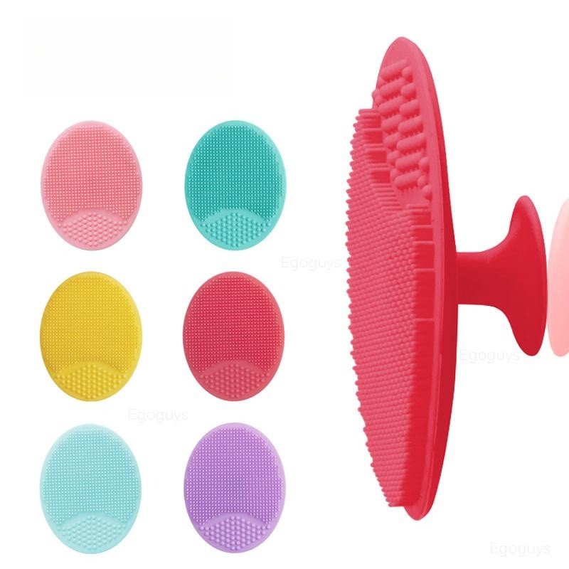 Silicone Face Scrubber Electric - 1PC シリコーンクリーニングブラシゲル洗濯パッド角質除去にきび除去フェイシャルディープクレンジングフェイスブラシベビーバスマッサージャー