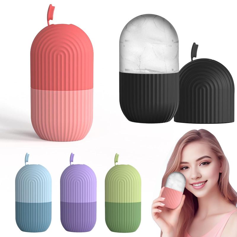 Face Ice Roller Puffiness - アイスフェイスローラー 1個 アイスキューブ 美容マッサージ シリコン製アイスモールド 目のむくみ解消
