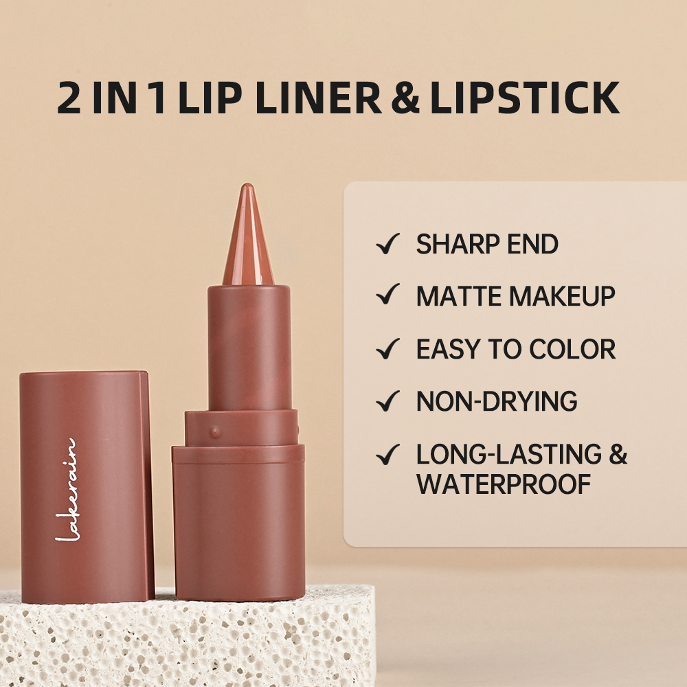 5色グラデーションリップクレヨンマットベルベットリップライナ - Matte Velvet Lip Tint Long Lasting のレビューと価格