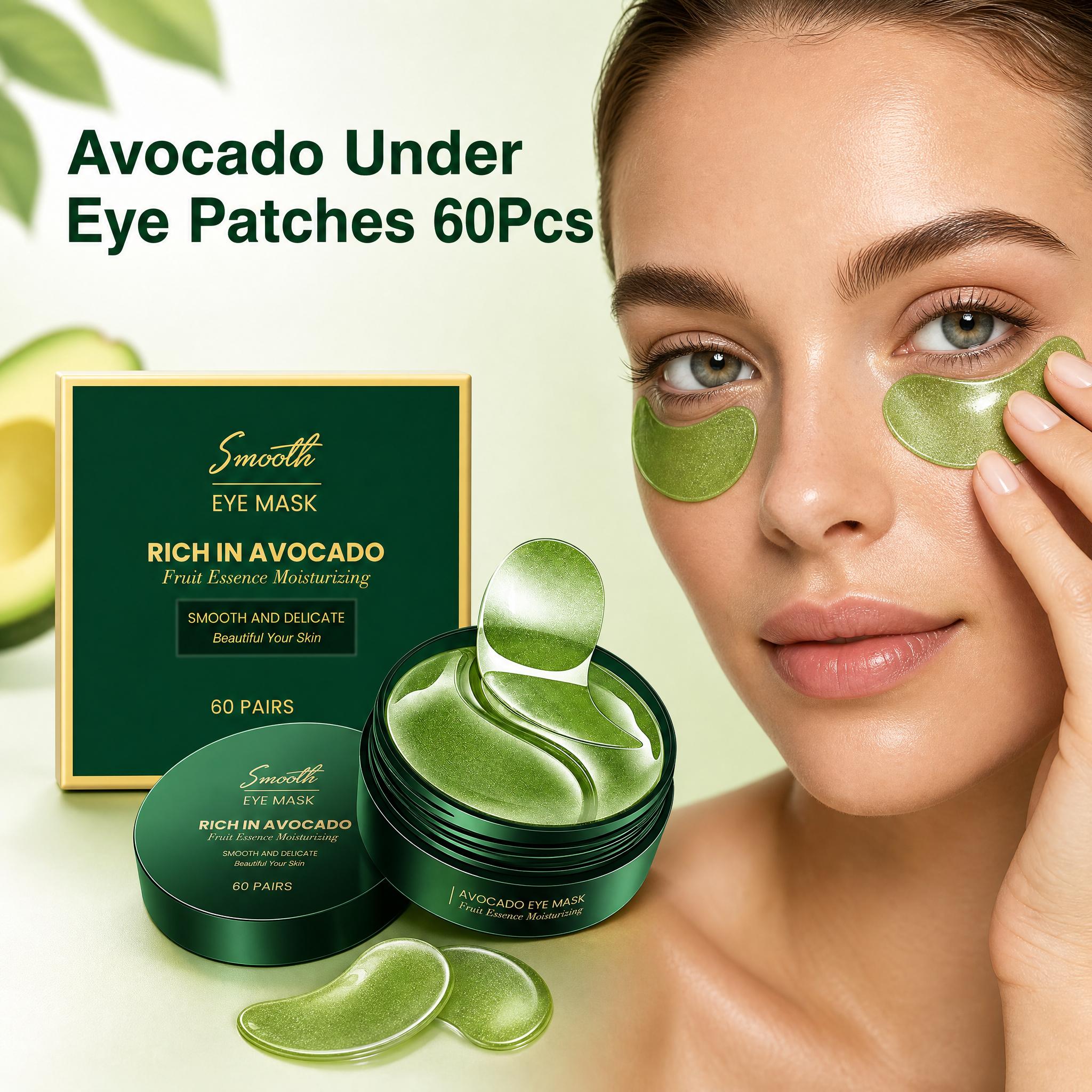 アボカドコラーゲン配合のアイマスク60枚入り。目の下のクマや - Collagen Under Eye Patches のレビューと価格