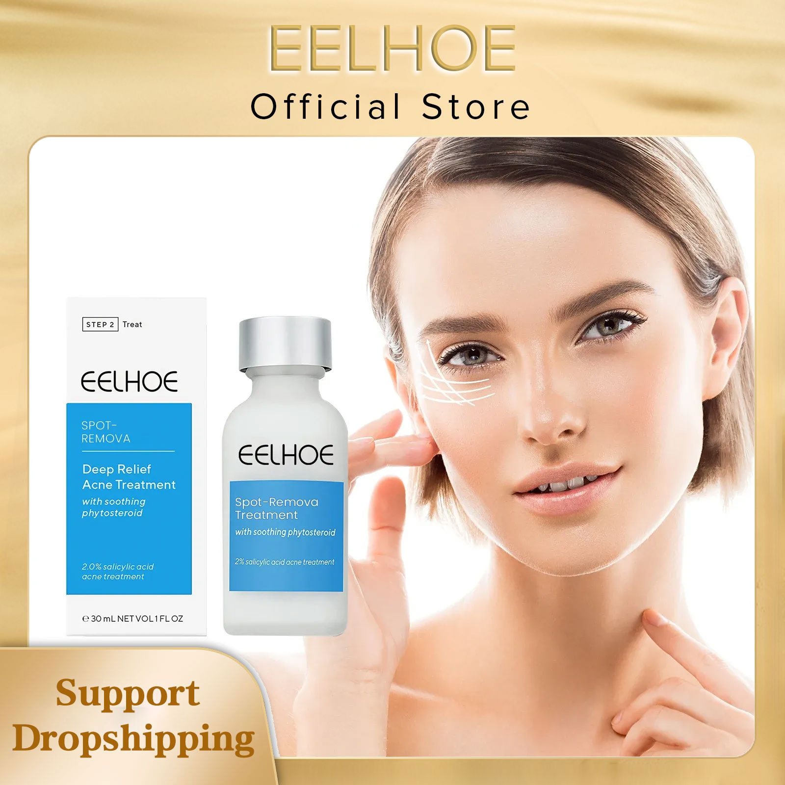 EELHINO-にきび治療用サンダルローション,液体,毛穴の - Salicylic Acid Blackhead Remover のレビューと価格