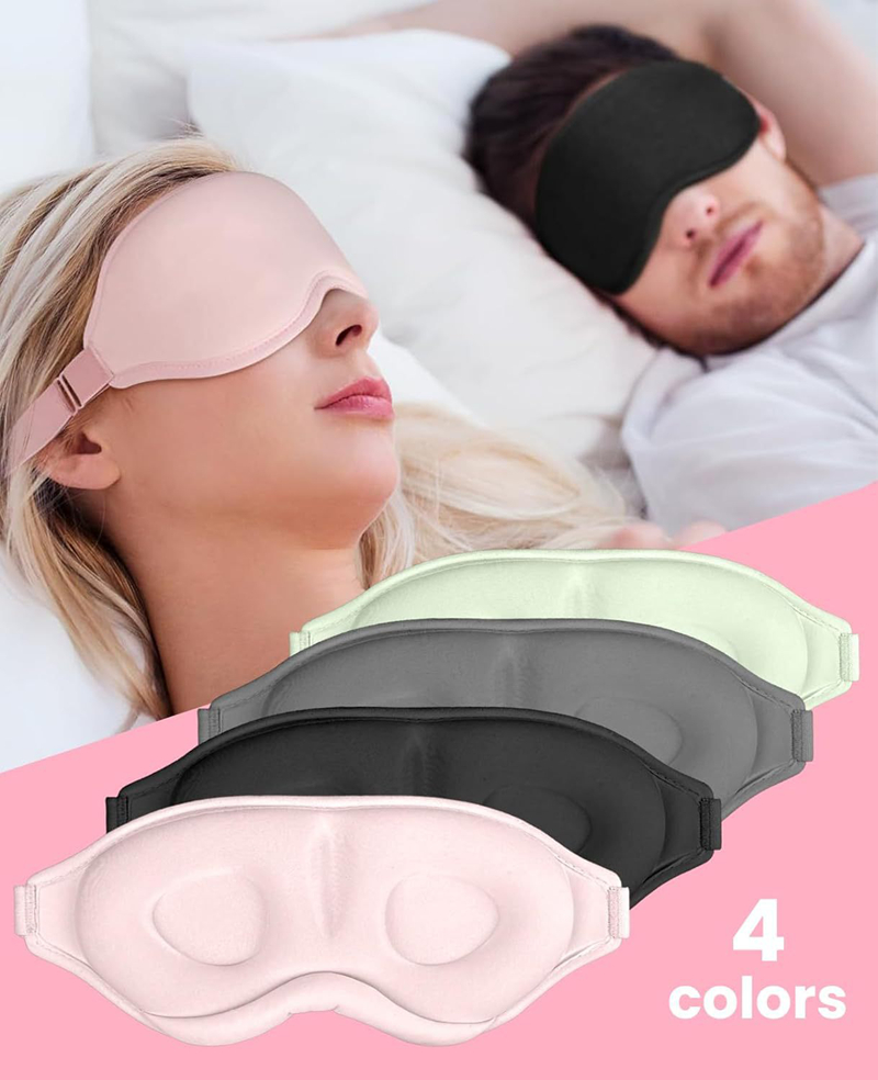 3D 睡眠アイマスク旅行用休息補助アイカバーパッチパッド入り - Massage のレビューと価格